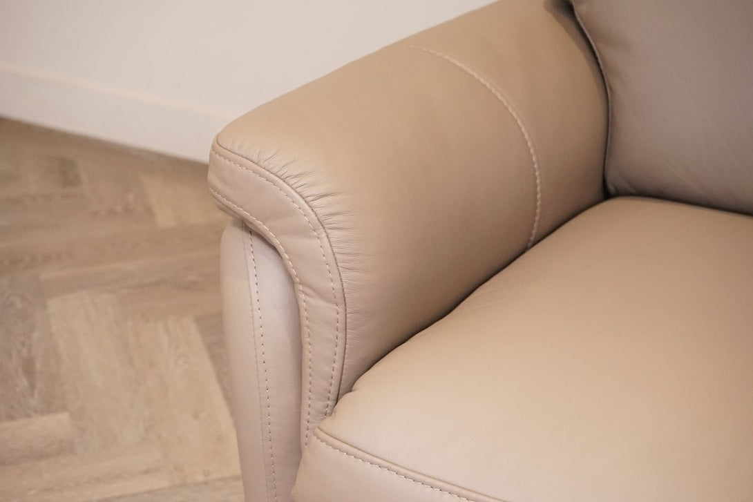 Verona 3 Seater Manual Reclining Leather Sofa, Premium Cocoa