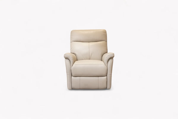 Verona Power Reclining Leather Armchair, Putty