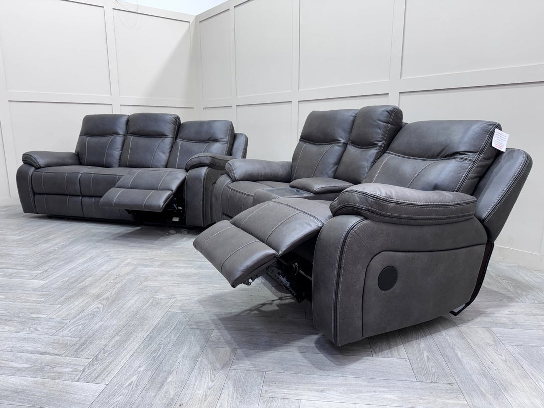 Vinson 3 Seater & 2 Seater Cinemax Sofa, Eiger Graphite