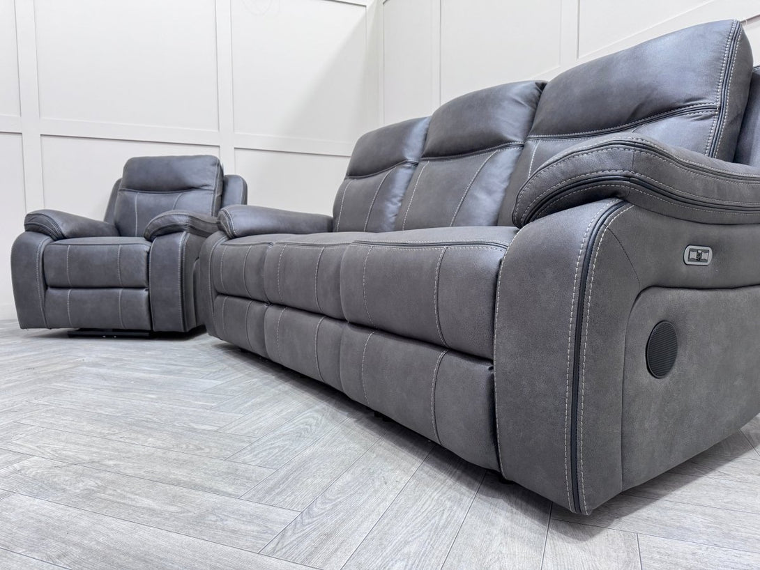 Vinson 3 Seater Sofa & Armchair, Eiger Graphite