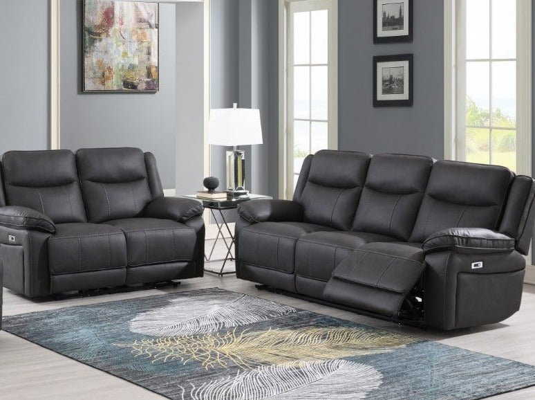 Vixen 3 & 2 Seater Reclining Sofas - Manual or Power - Brown or Grey