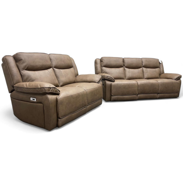 Vixen 3 & 2 Seater Reclining Sofas - Manual or Power - Brown or Grey