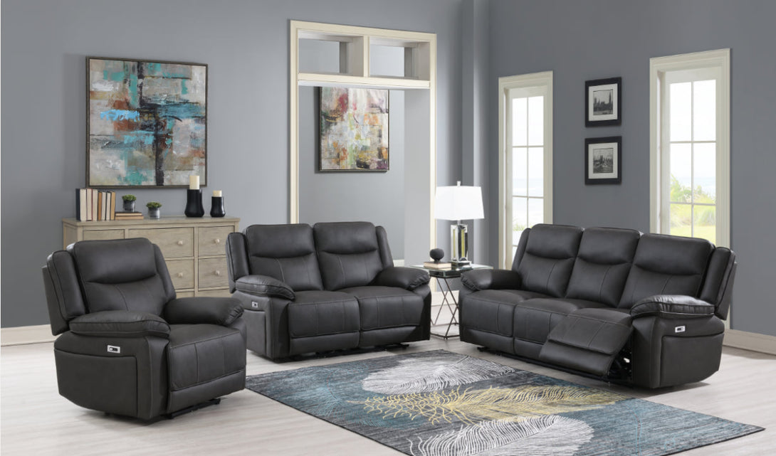 Vixen 3 & 2 Seater Reclining Sofas - Manual or Power - Brown or Grey