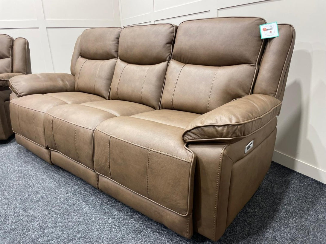 Vixen 3 & 2 Seater Reclining Sofas - Manual or Power - Brown or Grey