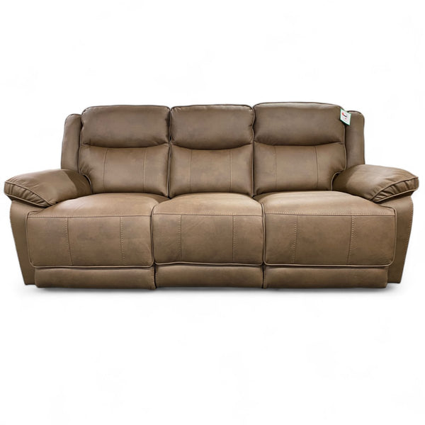 Vixen 3 Seater Reclining Sofa - Manual or Power - Brown or Grey