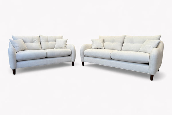 Ambleside 3 + 2 Seater Sofa Set, Rutland Cream