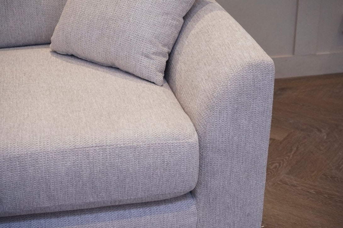 Witton Left Hand Corner Sofa, Stone Chenille