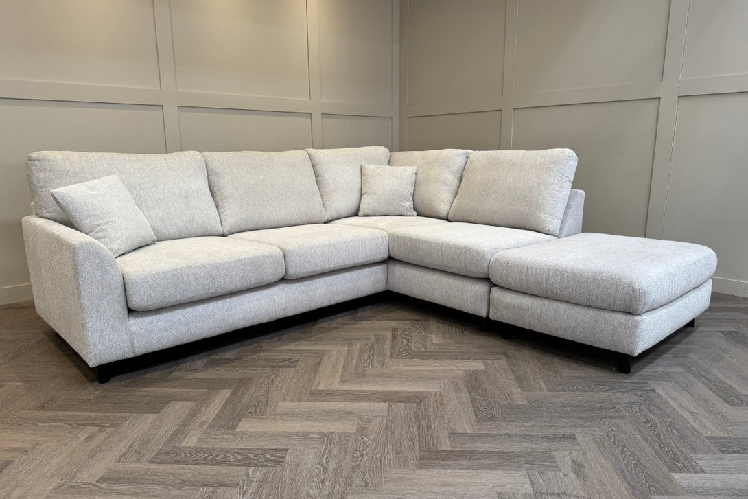 Witton Right Hand Corner Sofa, Stone Chenille