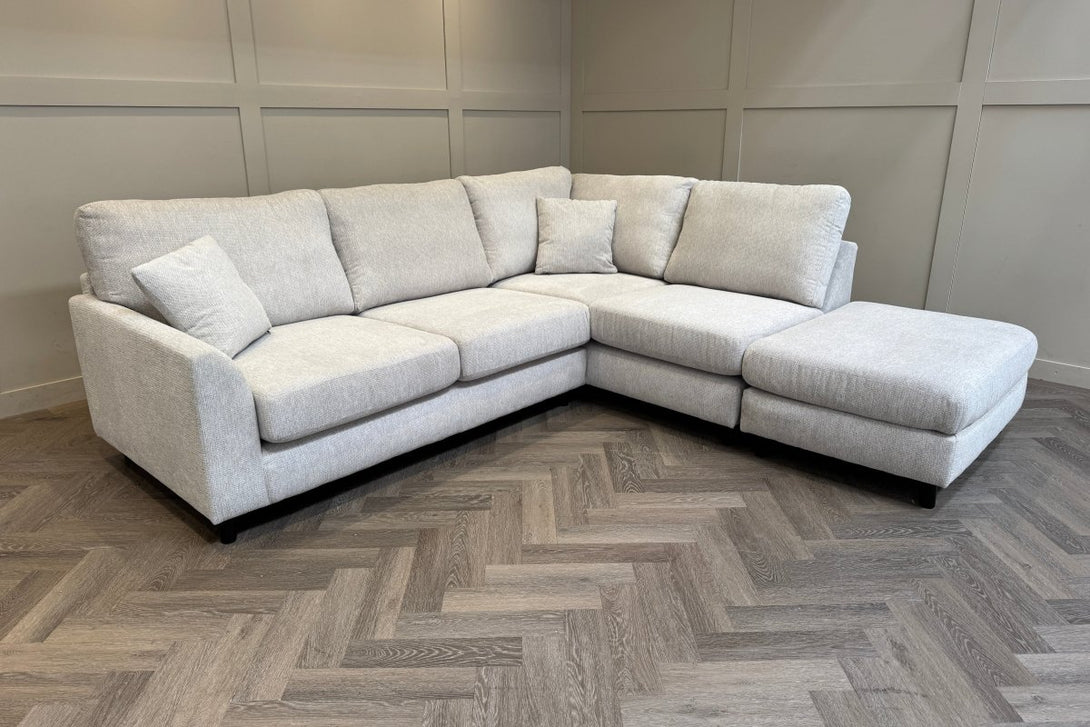 Witton Right Hand Corner Sofa, Stone Chenille