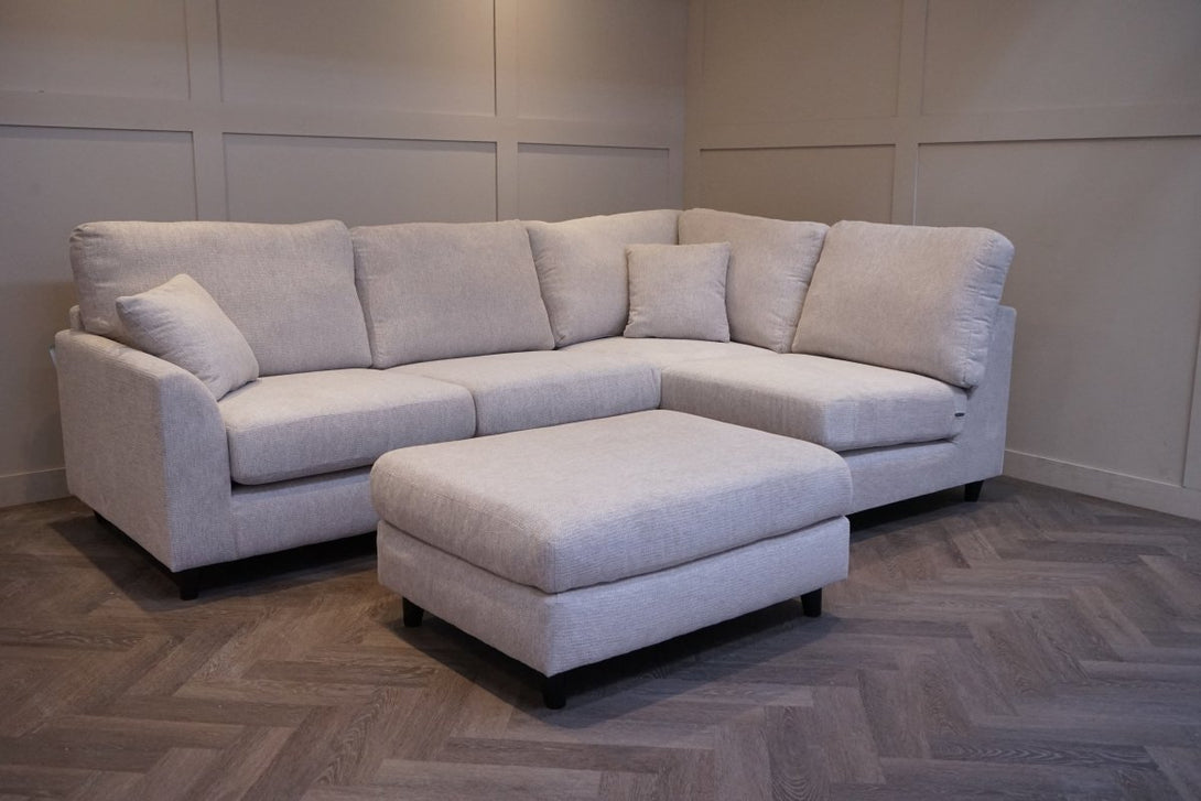 Witton Right Hand Corner Sofa, Stone Chenille