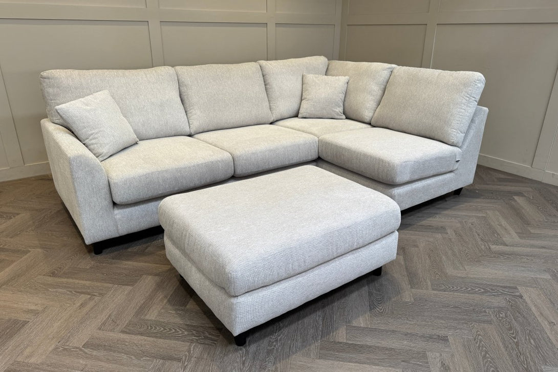 Witton Right Hand Corner Sofa, Stone Chenille
