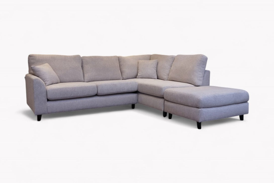 Witton Right Hand Corner Sofa, Stone Chenille