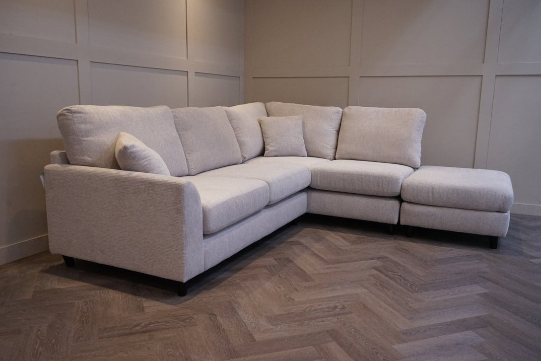 Witton Right Hand Corner Sofa, Stone Chenille