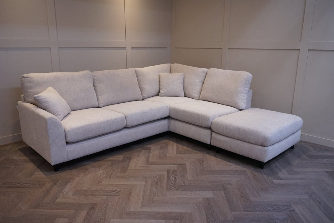 Witton Right Hand Corner Sofa, Stone Chenille