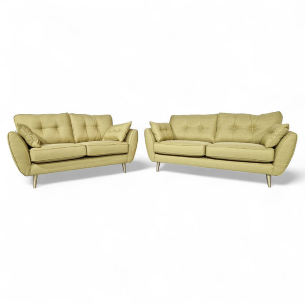 Zinc 3 Seater & 2 Seater Sofas, Texas Apple