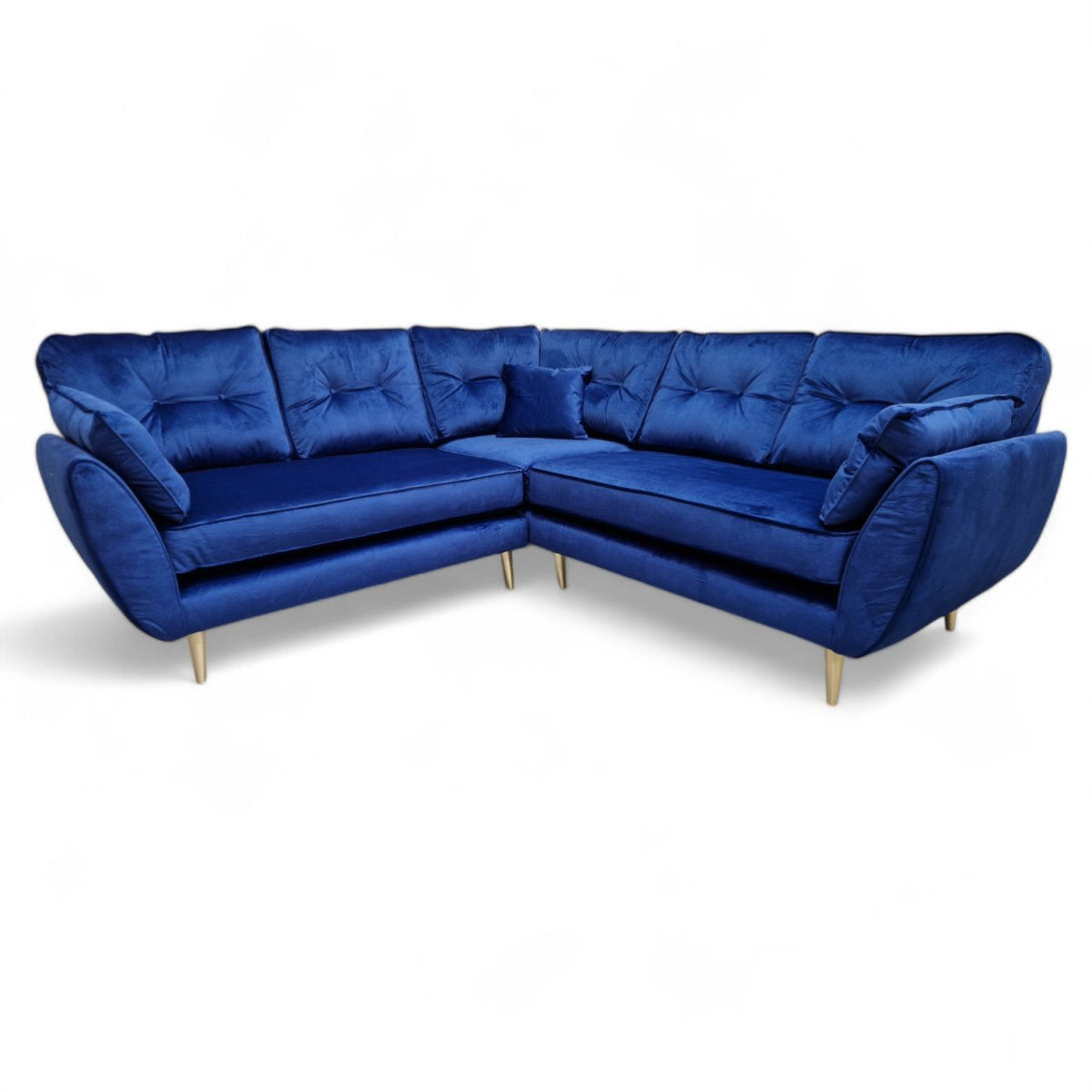 Zinc Large Corner Sofa, Malta Navy Blue