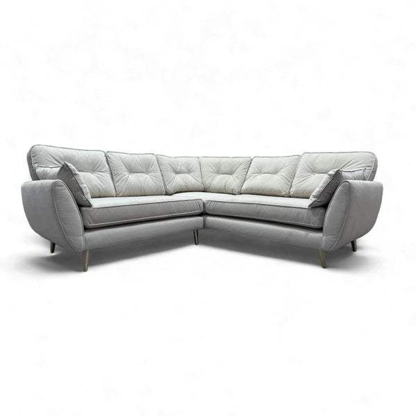 Zinc Large Corner Sofa, Pumice