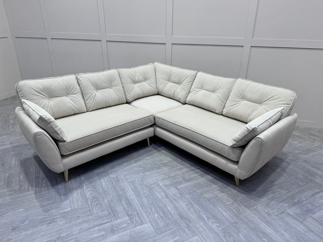 Zinc Large Corner Sofa, Pumice