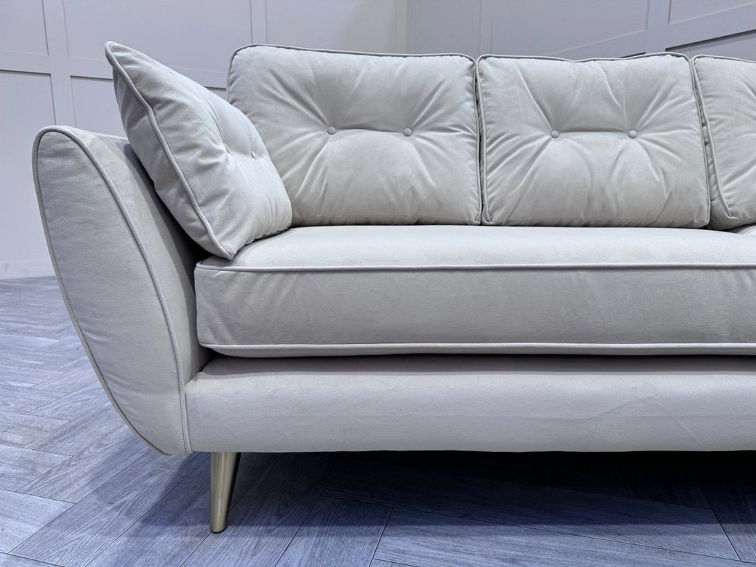 Zinc Large Corner Sofa, Pumice