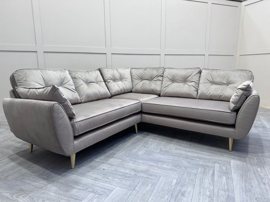 Zinc Large Corner Sofa, Putty