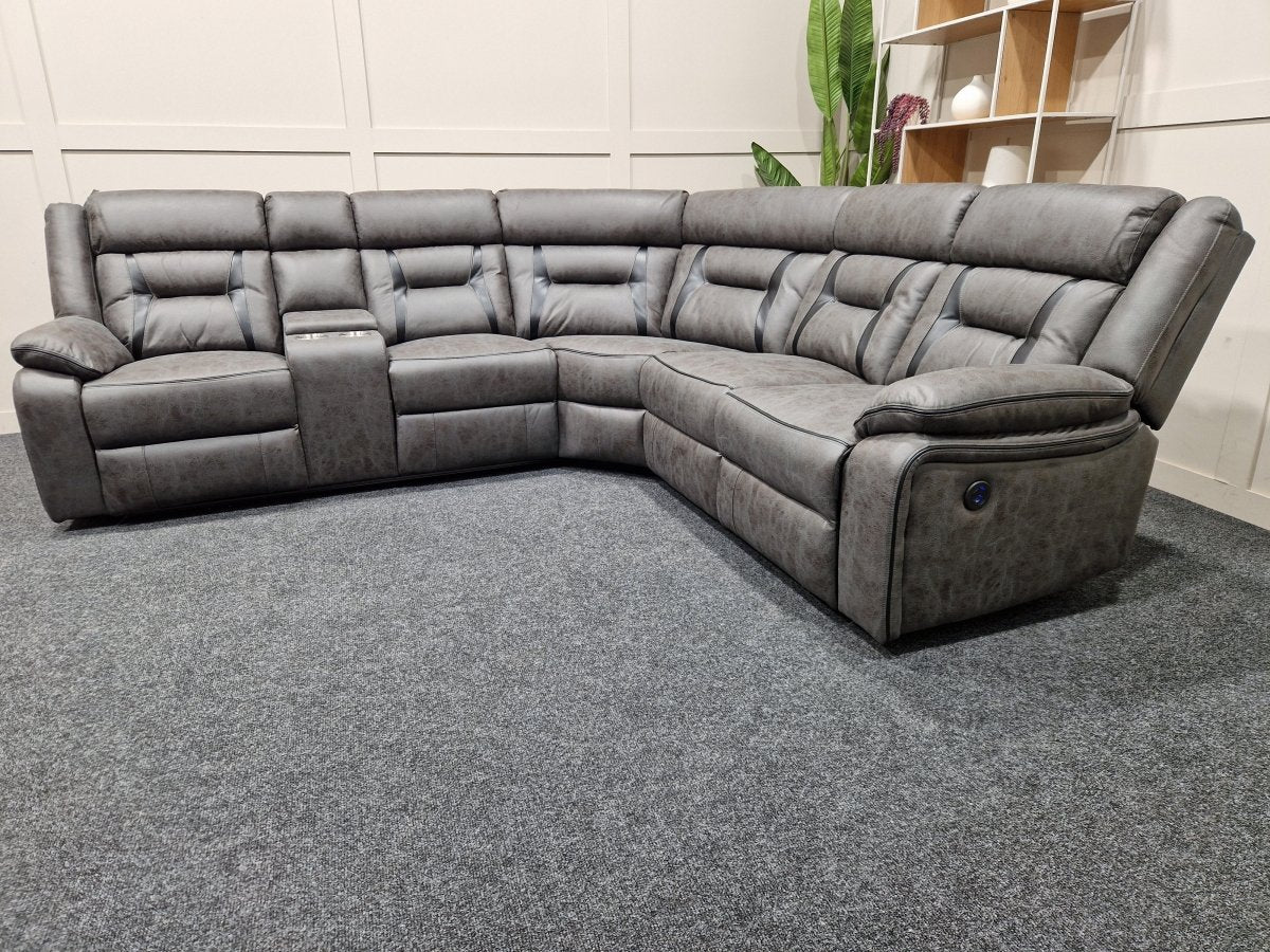 Grey corner deals sectional couch