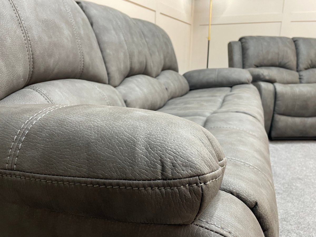 Harveys grey recliner discount sofa