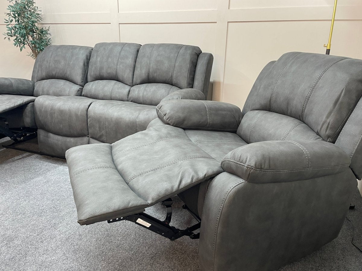 Double chaise on sale reclining sectional